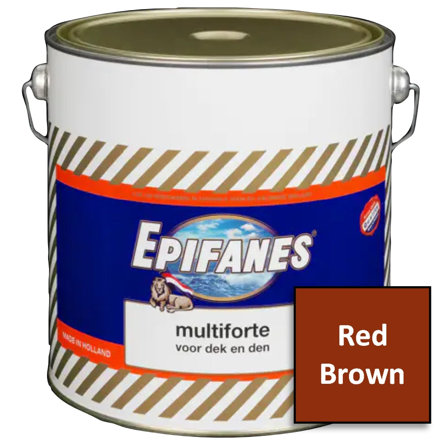 Epifanes Multiforte Red Brown, Satin, 4000ml, MFRB.4000
