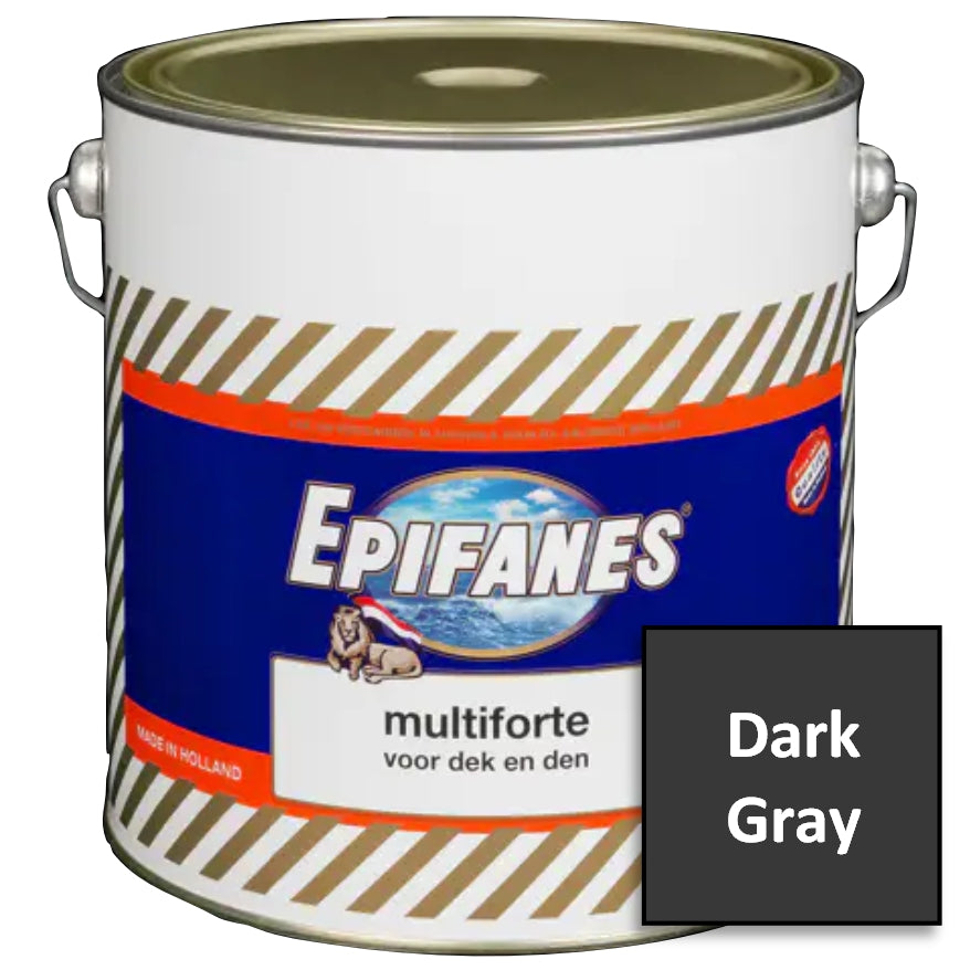 Epifanes Multiforte Dark Gray, Satin, 4000ml, MFDG.4000