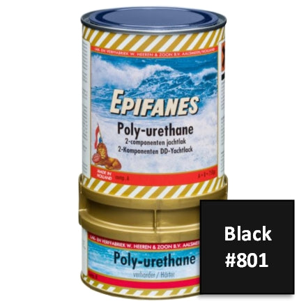 Epifanes Polyurethane Yacht Paint, #801 Black, PU801.750