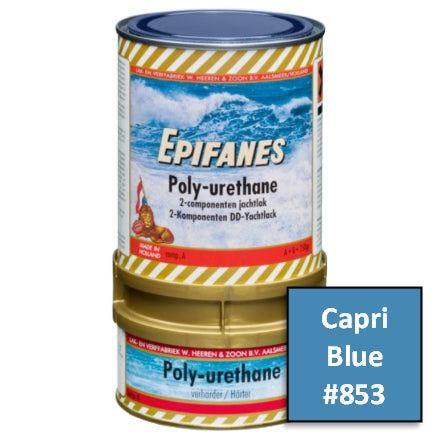 Epifanes Polyurethane Yacht Paint, #853 Capri Blue, PU853.750