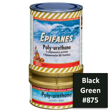 Epifanes Polyurethane Yacht Paint, #875 Black Green, PU875.750