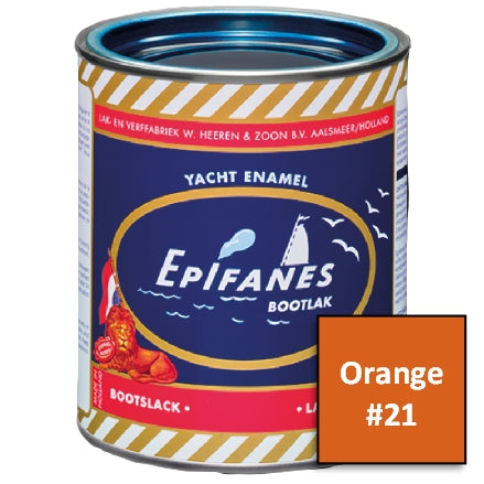 Epifanes Yacht Enamel Paint, #21 Orange, 750ml, YE021.750