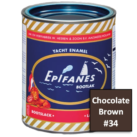 Epifanes Yacht Enamel Paint, #34 Chocolate Brown, 750ml, YE034.750