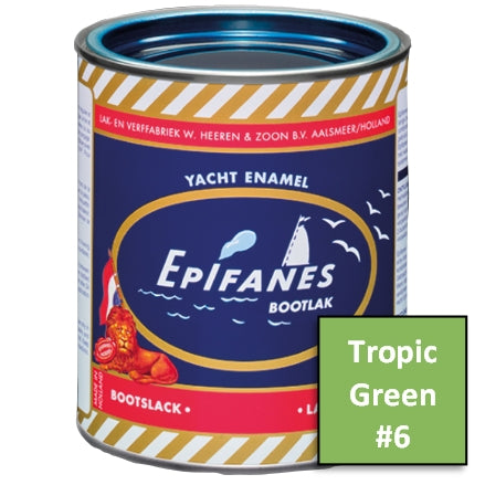 Epifanes Yacht Enamel Paint, #6 Tropic Green, 750ml, YE006.750